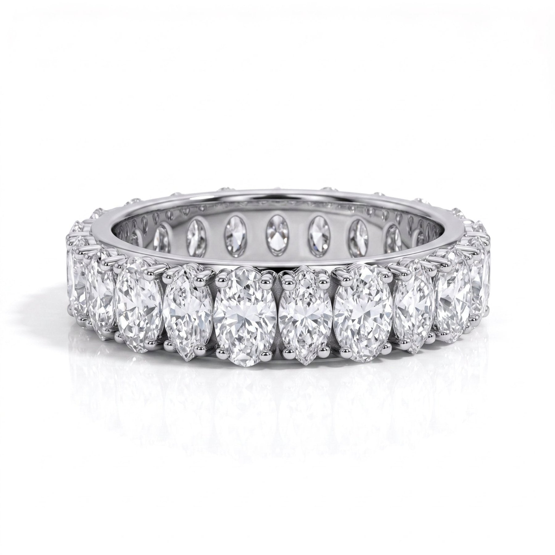 Aliança Naval Moissanite Moissanite - Momi Jewel
