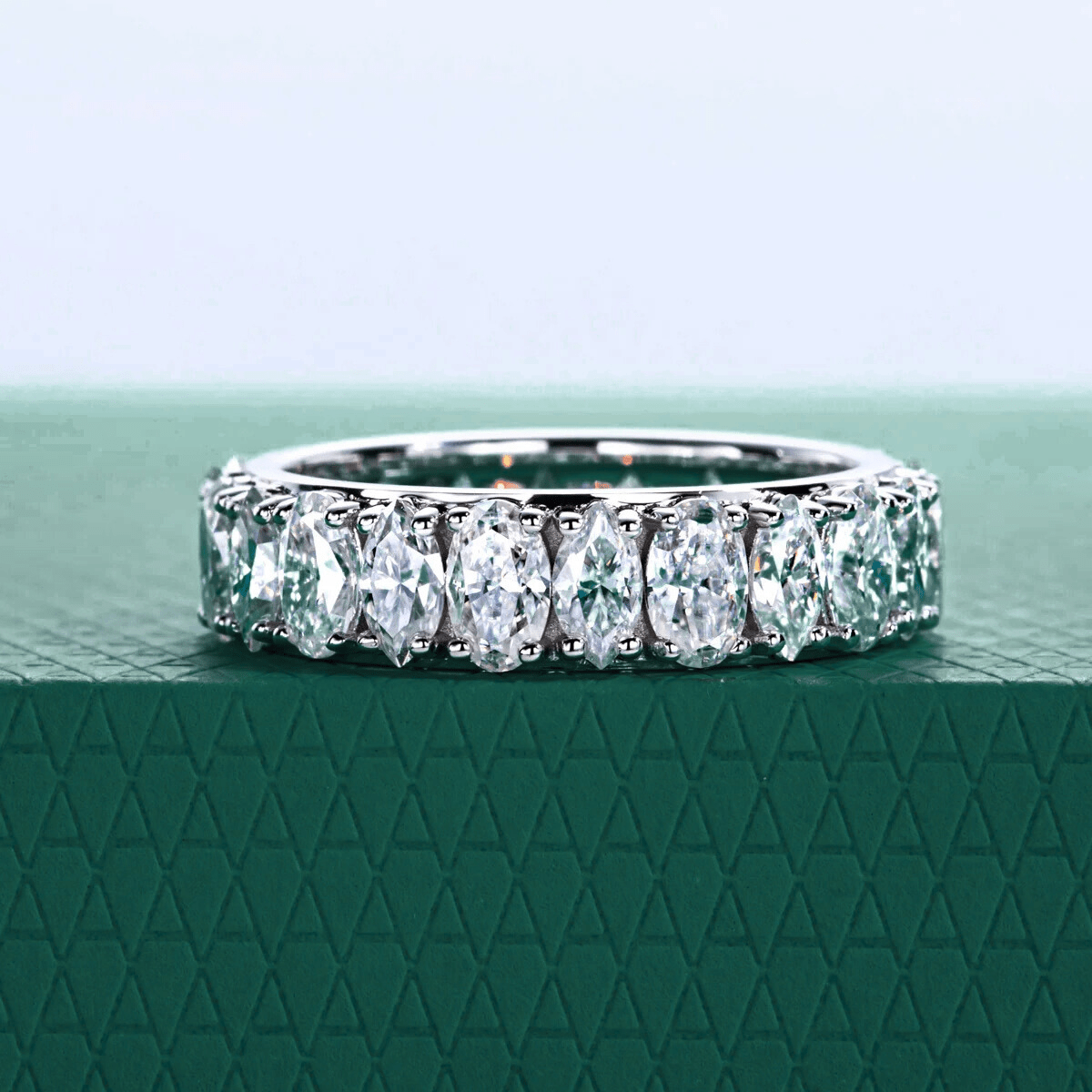 Aliança Naval Moissanite Moissanite - Momi Jewel