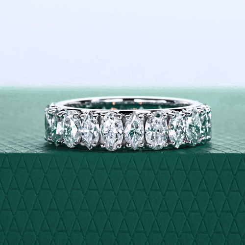 Aliança Naval Moissanite Moissanite - Momi Jewel