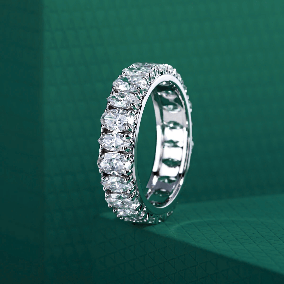 Aliança Naval Moissanite Moissanite - Momi Jewel