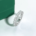 Aliança Princess Moissanite Moissanite - Momi Jewel
