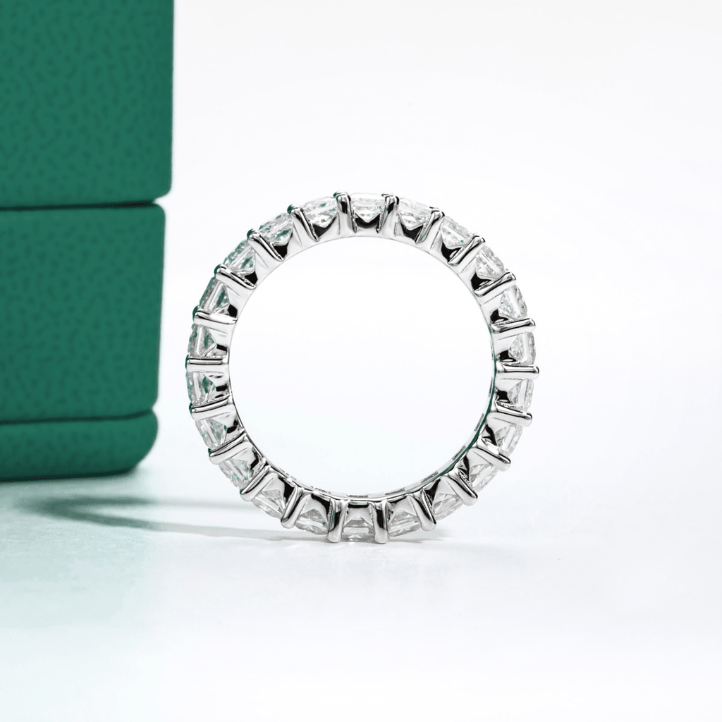 Aliança Princess Moissanite Moissanite - Momi Jewel