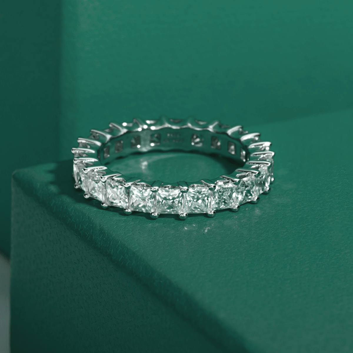 Aliança Princess Moissanite Moissanite - Momi Jewel