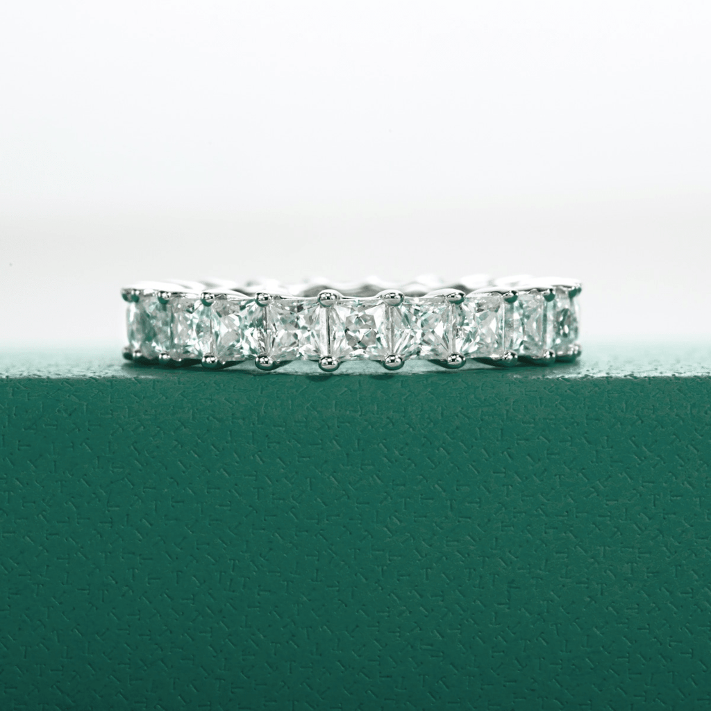 Aliança Princess Moissanite Moissanite - Momi Jewel
