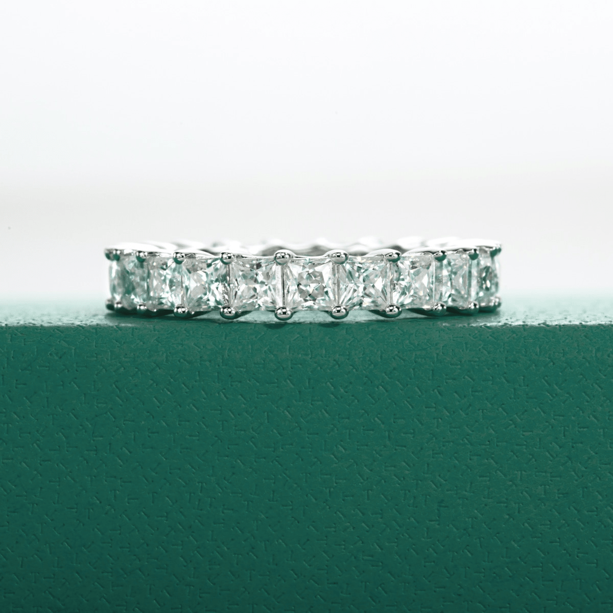 Aliança Princess Moissanite Moissanite - Momi Jewel