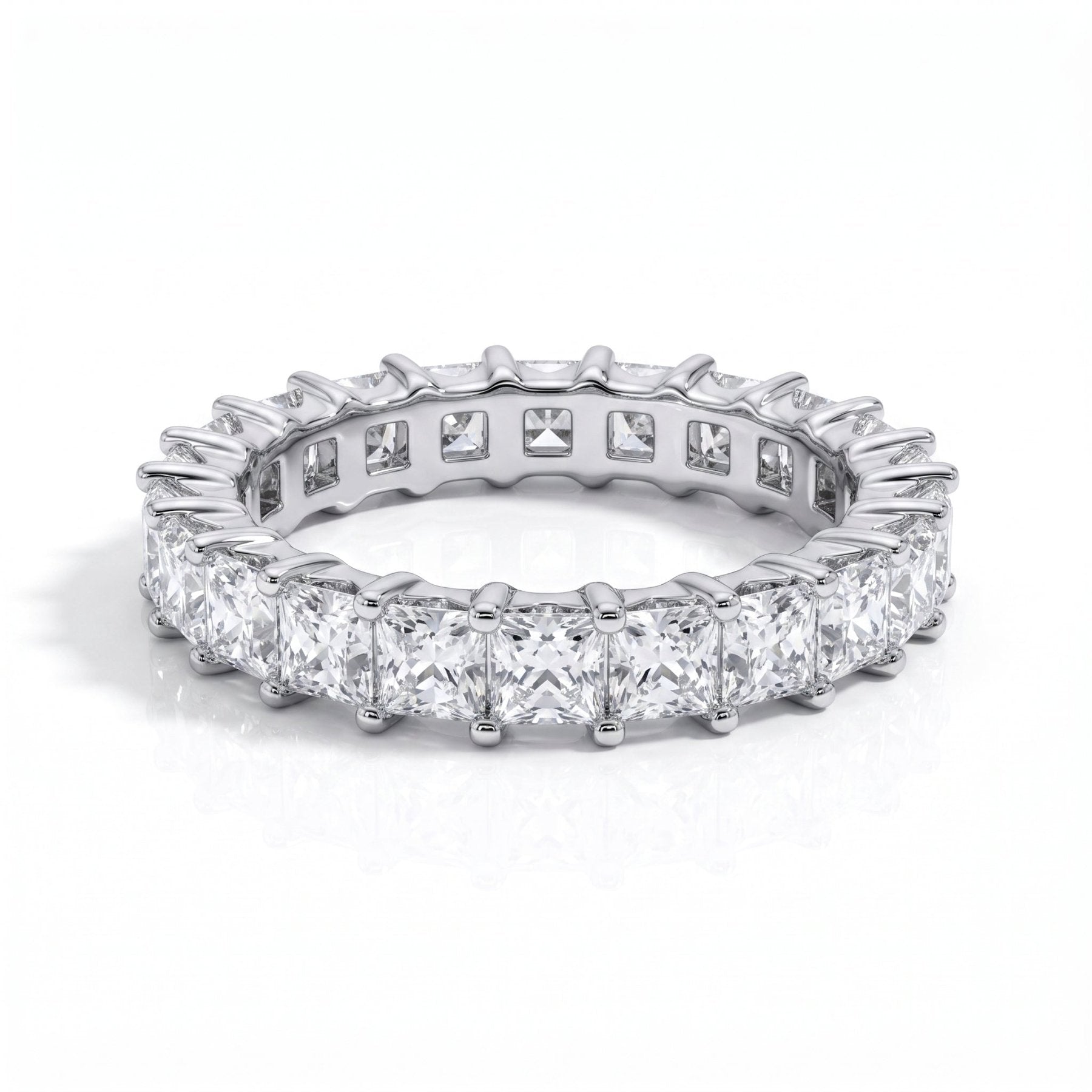 Aliança Princess Moissanite Moissanite - Momi Jewel