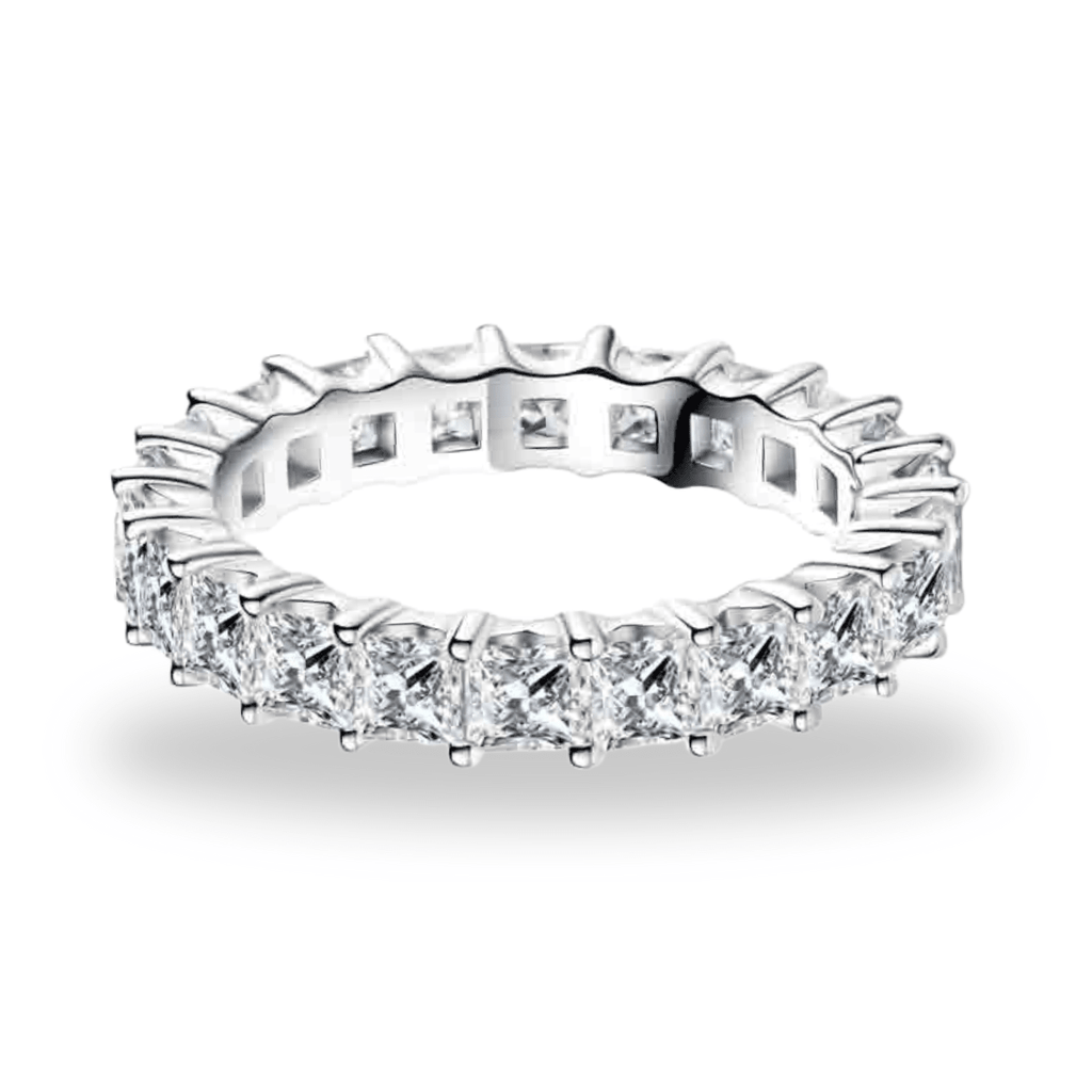 Aliança Princess Moissanite Moissanite - Momi Jewel