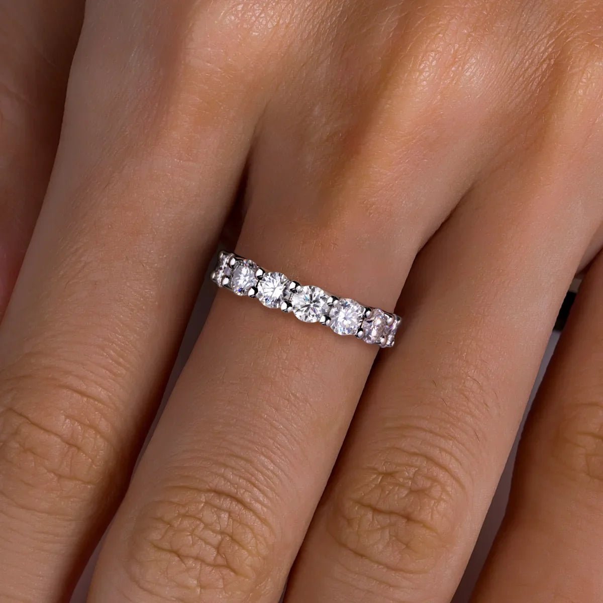 Aliança Sienna Moissanite Moissanite - Momi Jewel