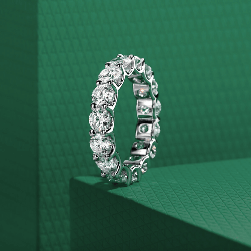 Aliança Sienna Moissanite Moissanite - Momi Jewel