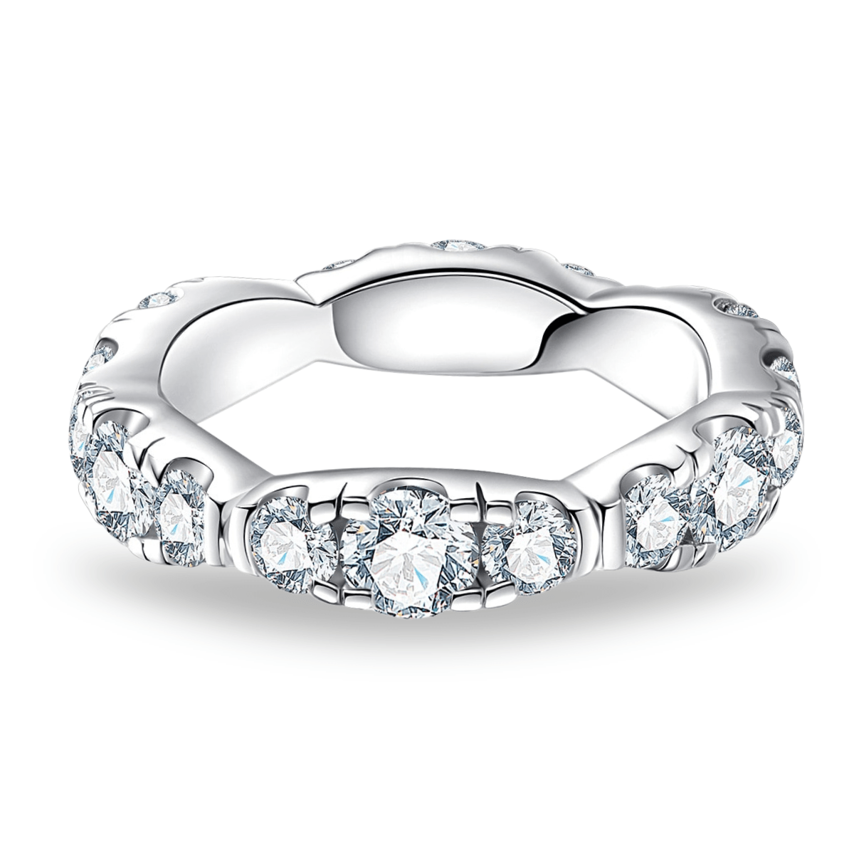 Aliança Variant Moissanite Moissanite - Momi Jewel