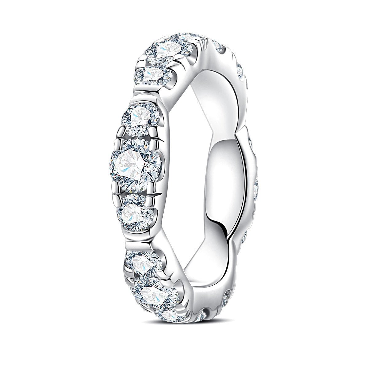Aliança Variant Moissanite Moissanite - Momi Jewel
