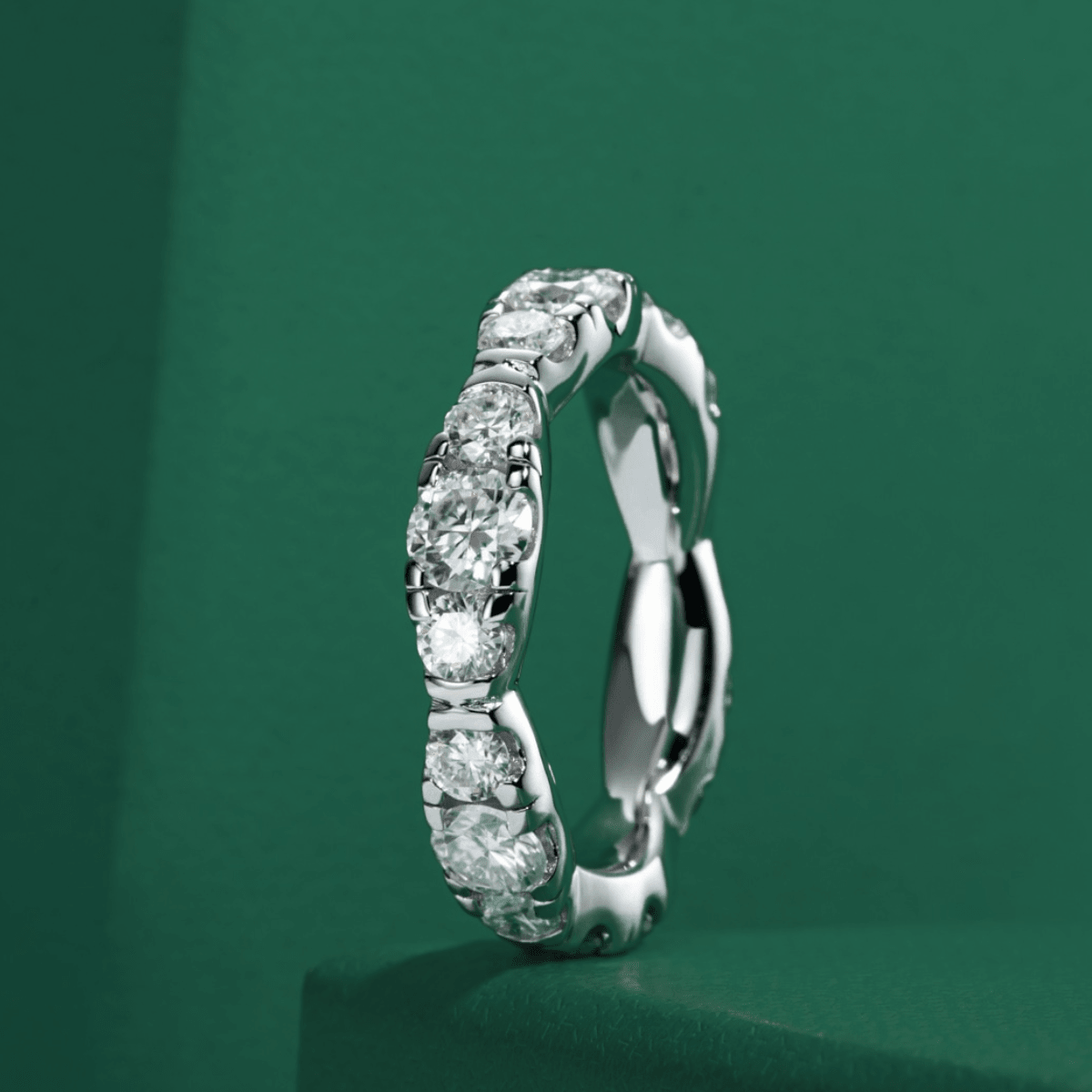 Aliança Variant Moissanite Moissanite - Momi Jewel