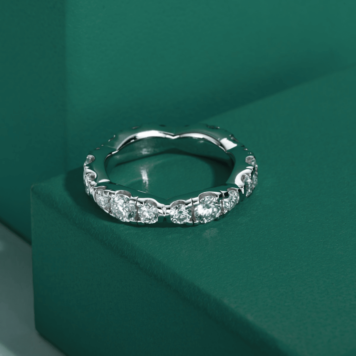 Aliança Variant Moissanite Moissanite - Momi Jewel