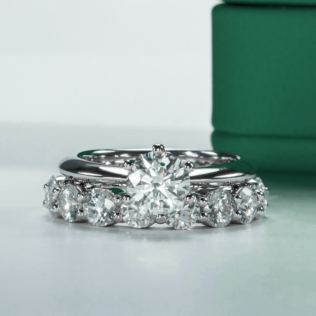Aliança Wedding Moissanite Moissanite - Momi Jewel