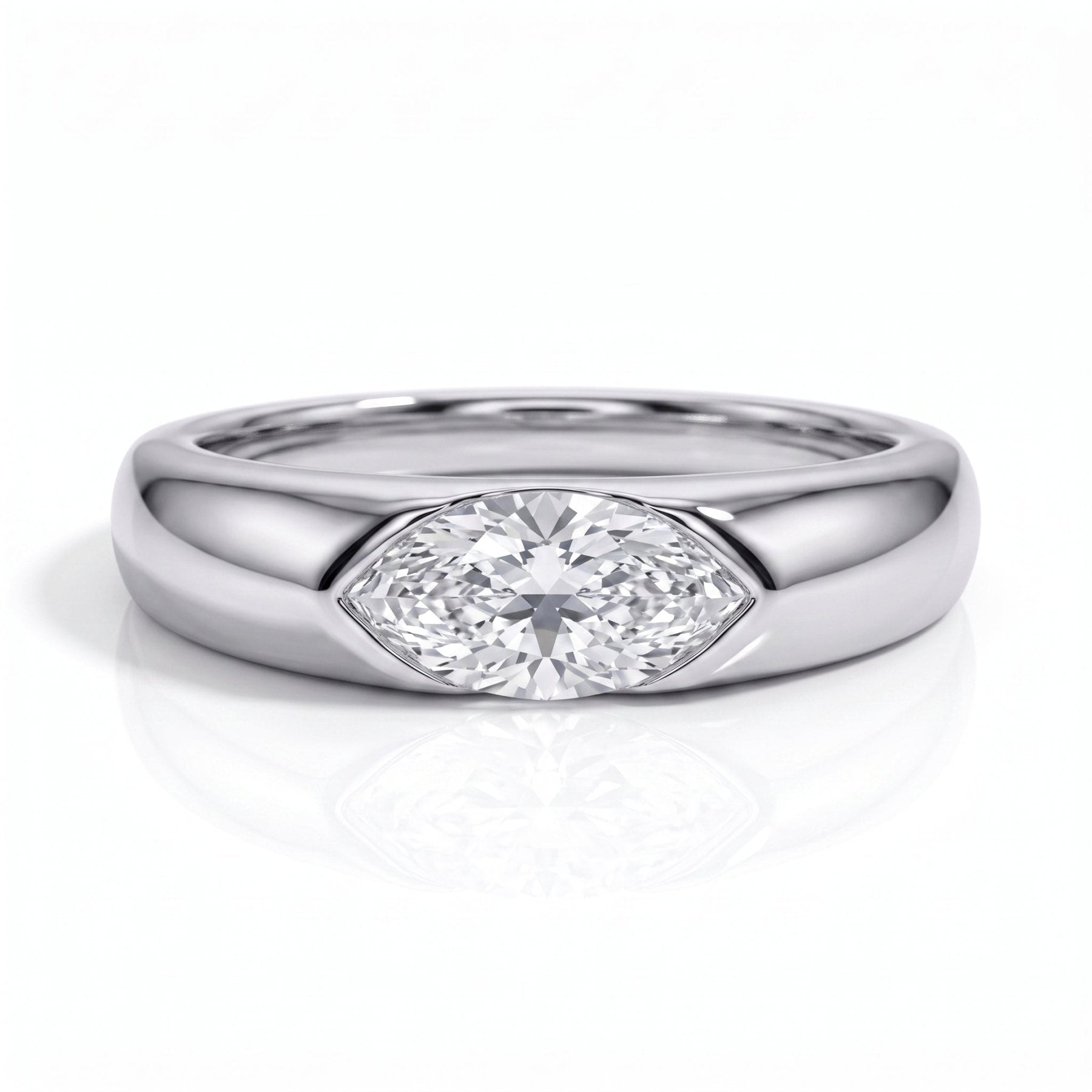 Anel Allure Marquesa Moissanite Moissanite - Momi Jewel