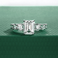 Anel Amara Esmeralda Moissanite Moissanite - Momi Jewel