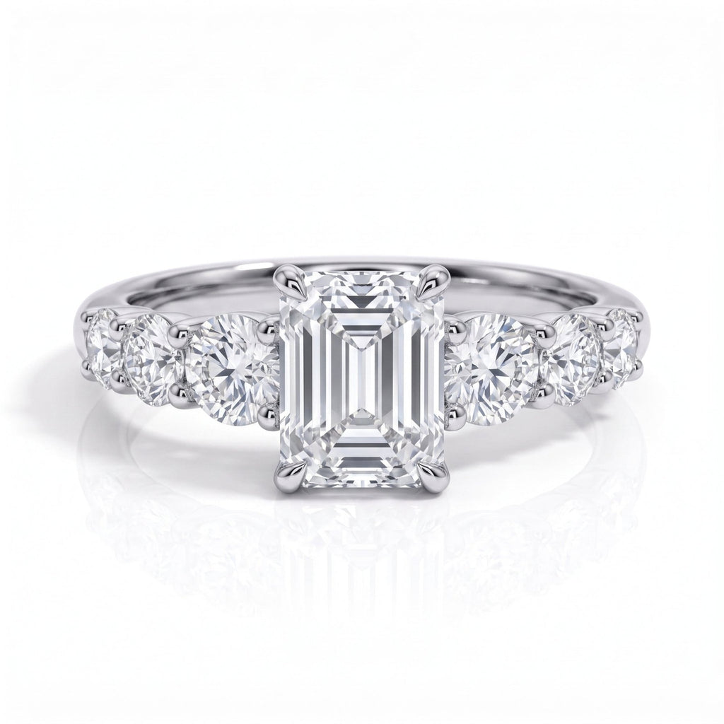 Anel Amara Esmeralda Moissanite Moissanite - Momi Jewel