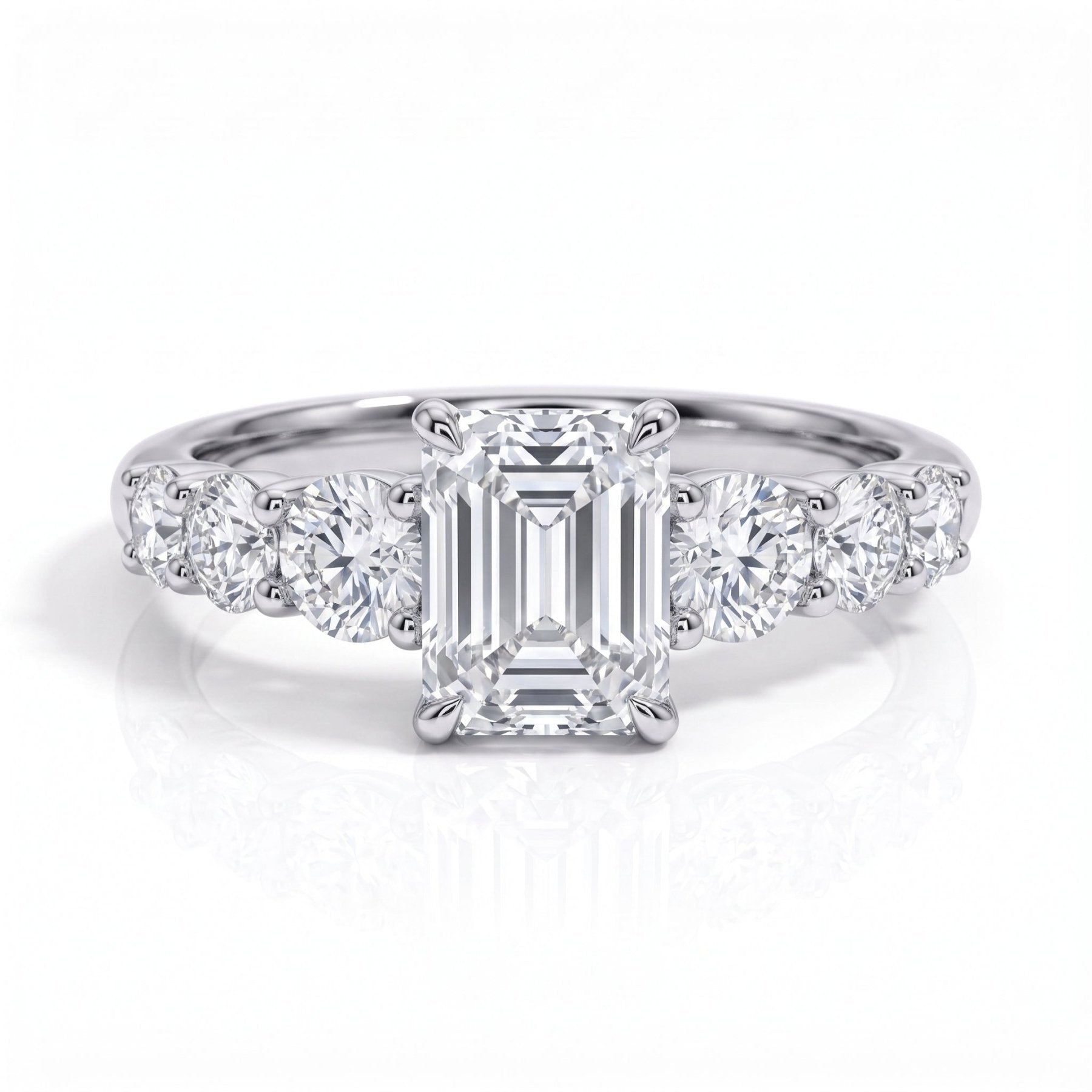 Anel Amara Esmeralda Moissanite Moissanite - Momi Jewel