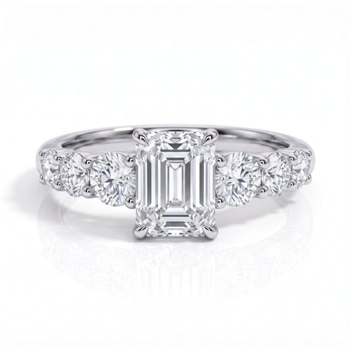 Anel Amara Esmeralda Moissanite Moissanite - Momi Jewel