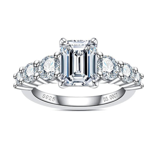 Anel Amara Esmeralda Moissanite Moissanite - Momi Jewel