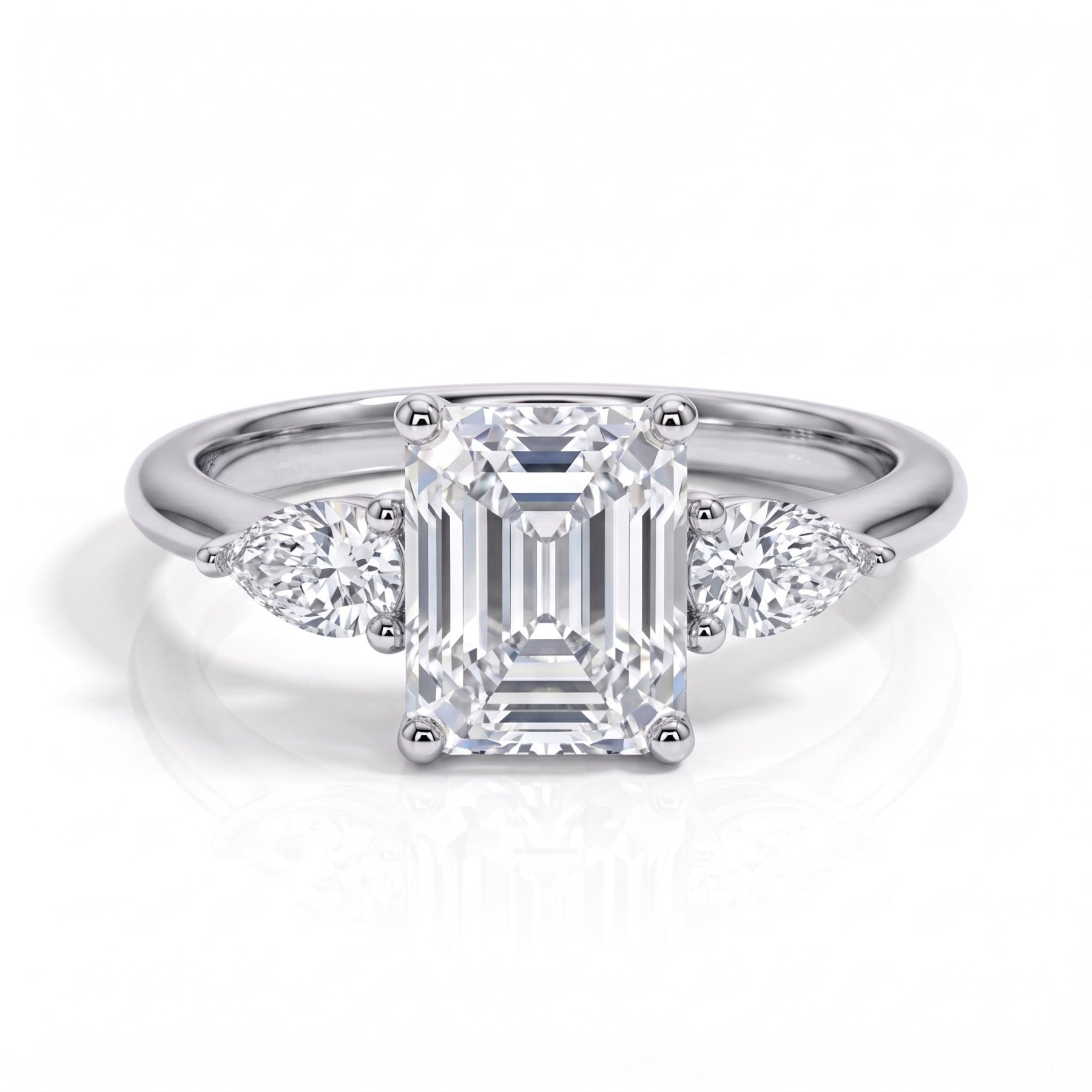 Anel Esmeralda & Pera Moissanite Moissanite - Momi Jewel