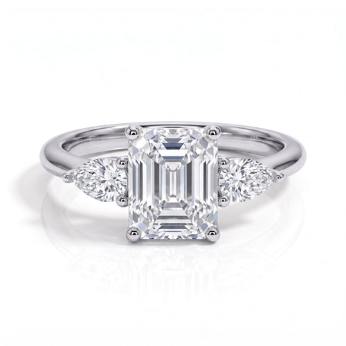 Anel Esmeralda & Pera Moissanite Moissanite - Momi Jewel