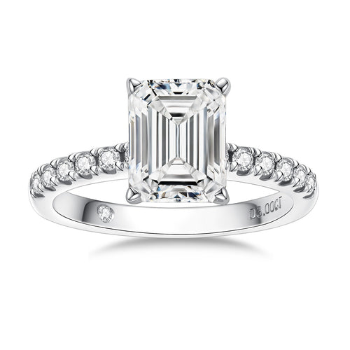 Anel Francis Esmeralda Moissanite Moissanite - Momi Jewel