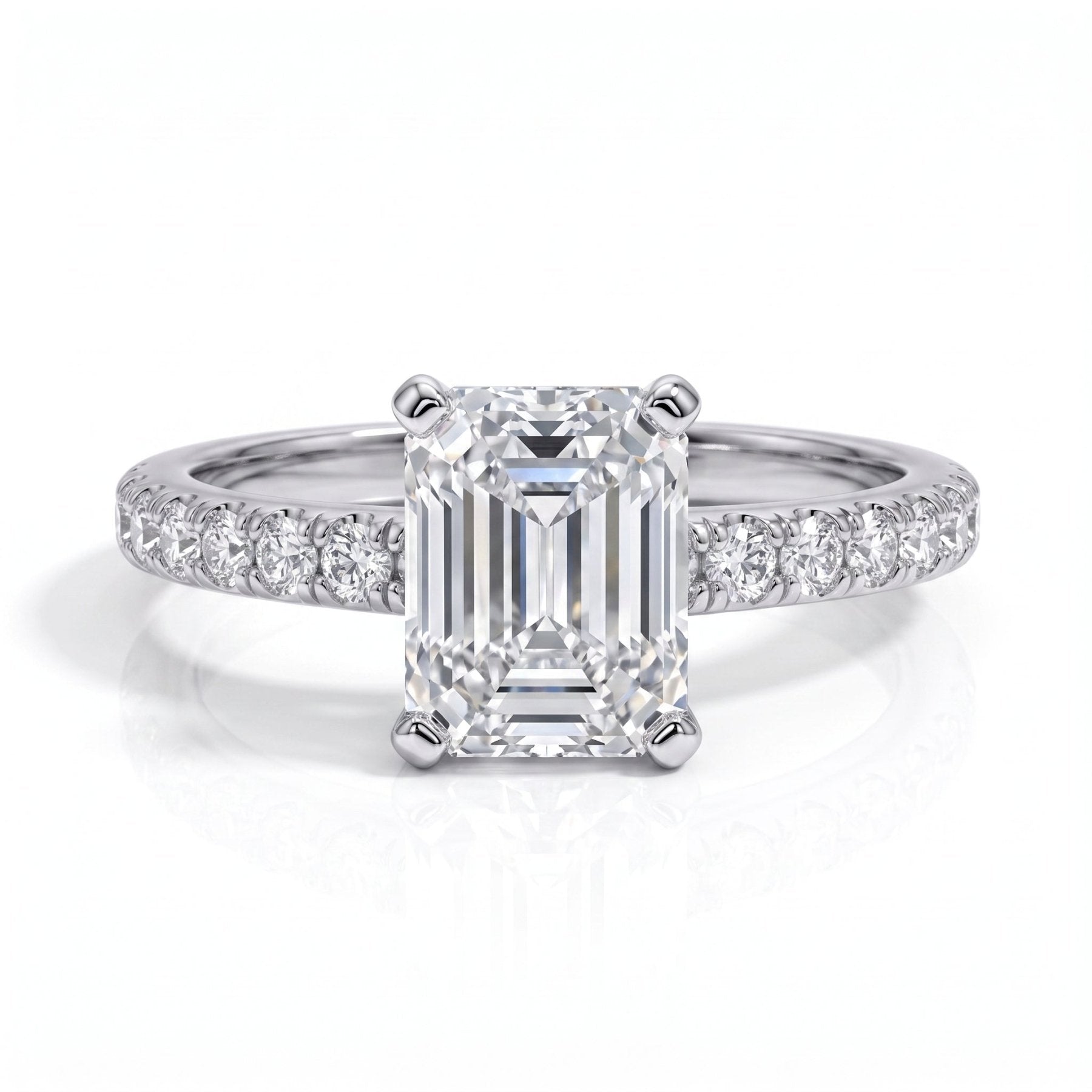 Anel Francis Esmeralda Moissanite Moissanite - Momi Jewel