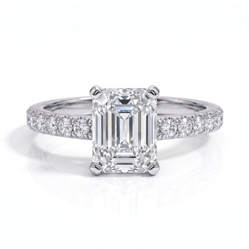 Anel Francis Esmeralda Moissanite Moissanite - Momi Jewel