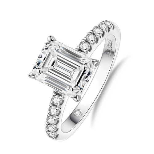 Anel Francis Esmeralda Moissanite Moissanite - Momi Jewel