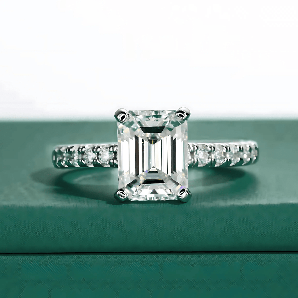 Anel Francis Esmeralda Moissanite Moissanite - Momi Jewel