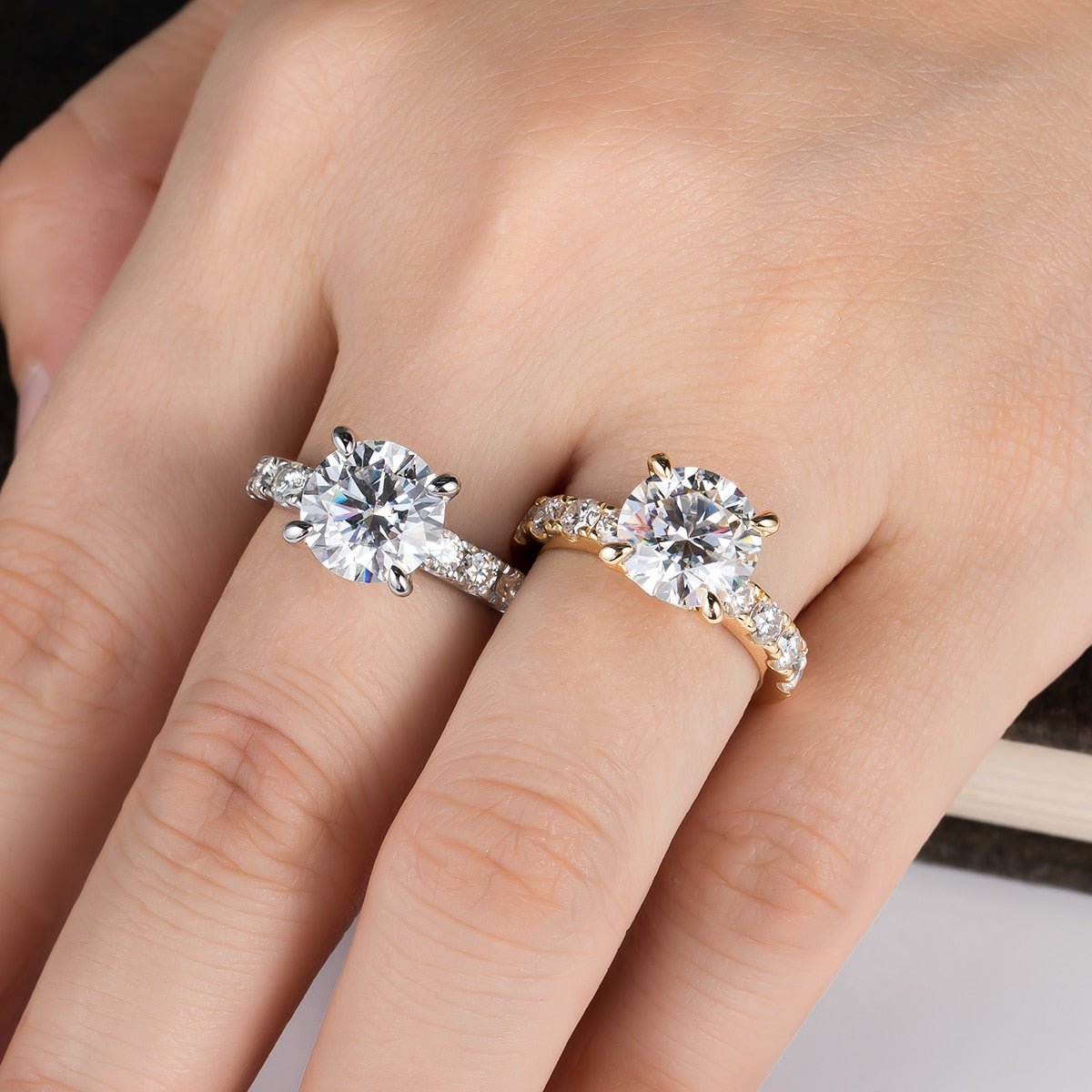 Anel Jasmin Moissanite Moissanite - Momi Jewel