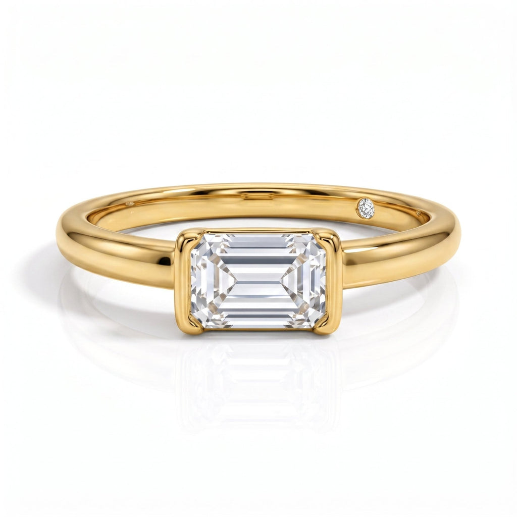Anel Lauren Esmeralda Moissanite Moissanite - Momi Jewel