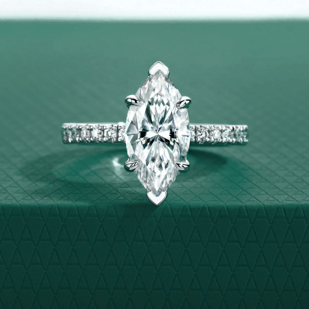 Anel Navarre Moissanite Moissanite - Momi Jewel
