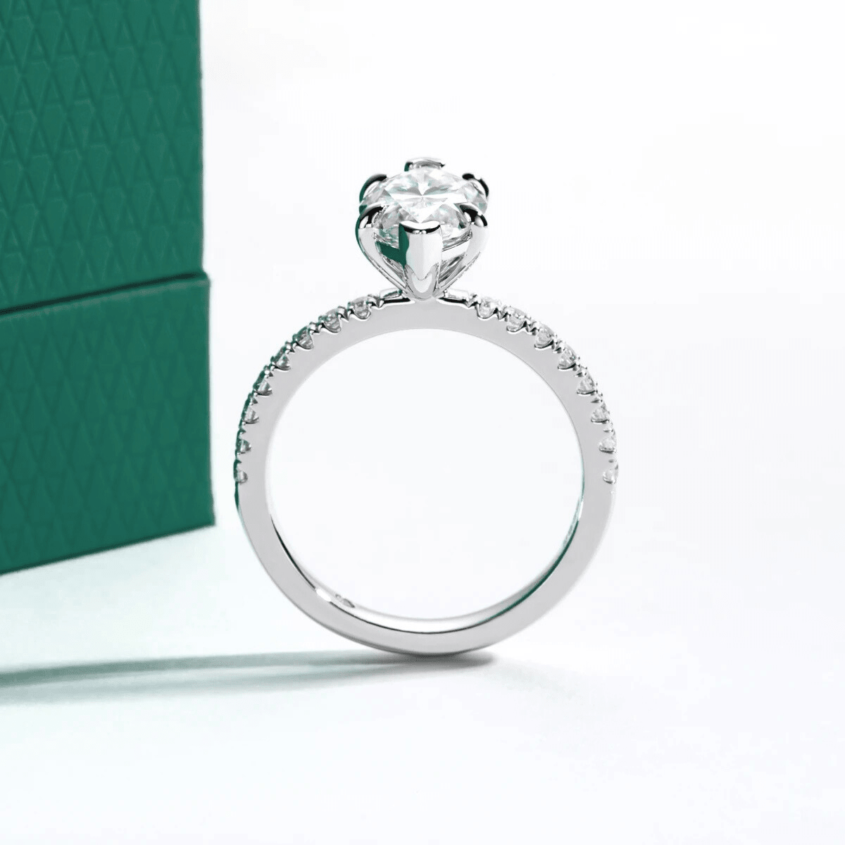 Anel Navarre Moissanite Moissanite - Momi Jewel