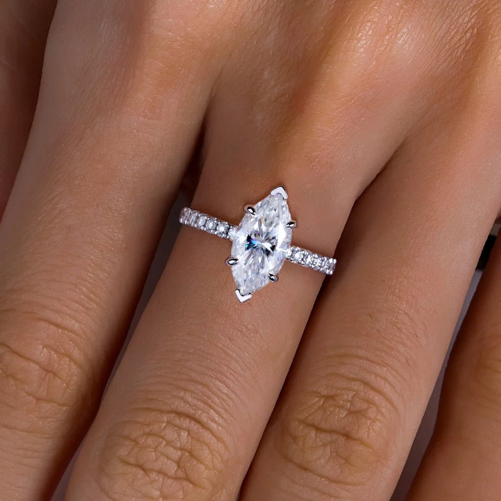 Anel Navarre Moissanite Moissanite - Momi Jewel