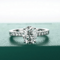 Anel Oval Moissanite Moissanite - Momi Jewel