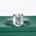 Anel Promise Cushion Moissanite Moissanite - Momi Jewel