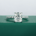 Anel Promise Radiante Moissanite Moissanite - Momi Jewel