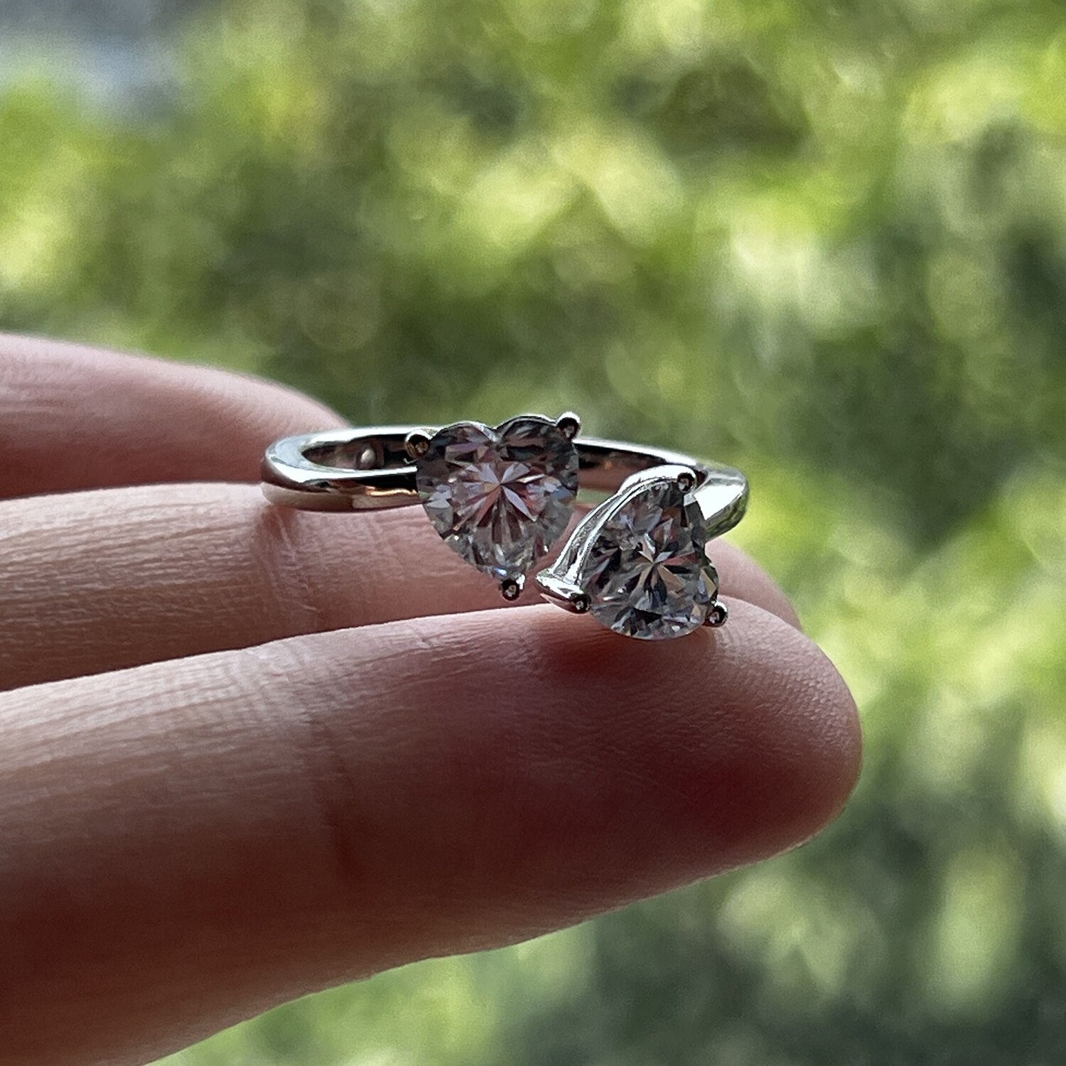 Anel Romeu e Julieta Moissanite Moissanite - Momi Jewel