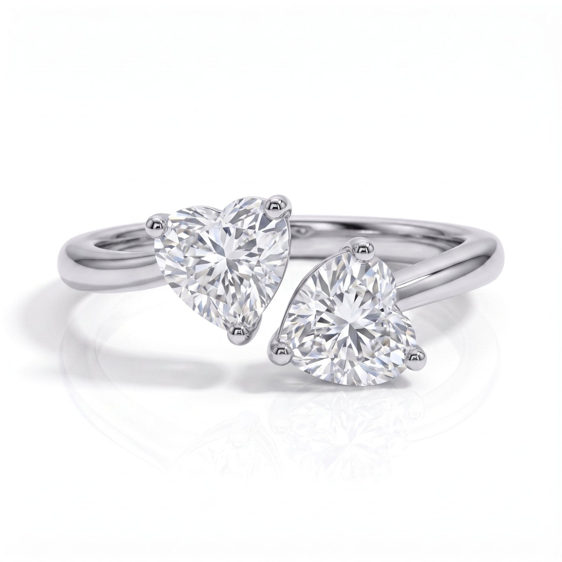 Anel Romeu e Julieta Moissanite Moissanite - Momi Jewel
