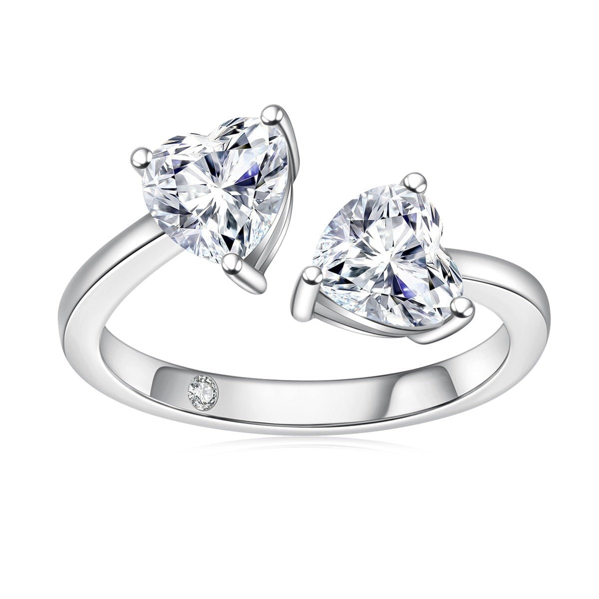 Anel Romeu e Julieta Moissanite Moissanite - Momi Jewel