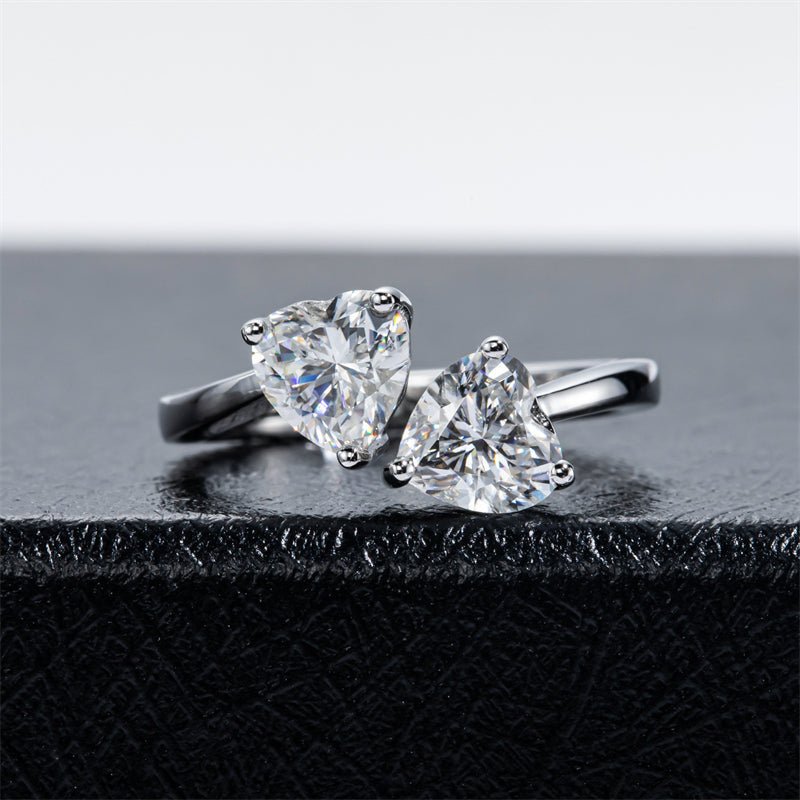 Anel Romeu e Julieta Moissanite Moissanite - Momi Jewel