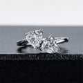 Anel Romeu e Julieta Moissanite Moissanite - Momi Jewel
