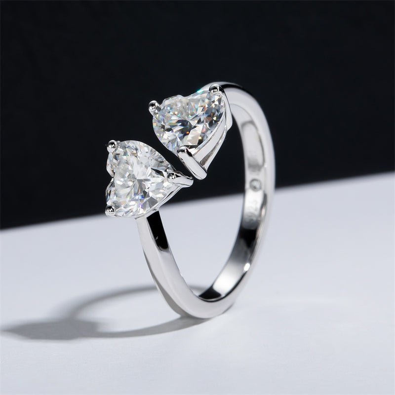Anel Romeu e Julieta Moissanite Moissanite - Momi Jewel