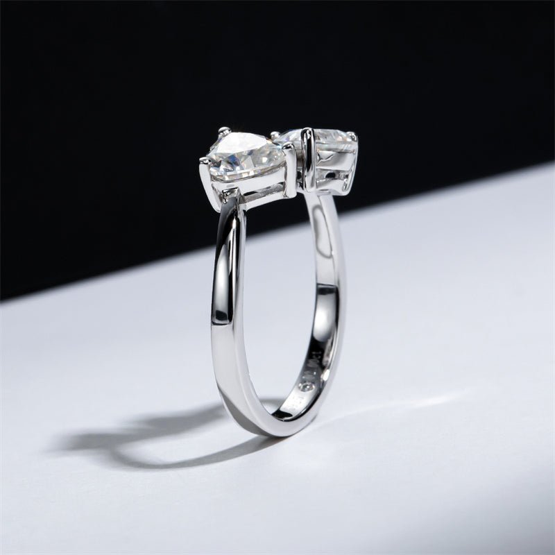 Anel Romeu e Julieta Moissanite Moissanite - Momi Jewel