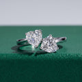 Anel Romeu e Julieta Moissanite Moissanite - Momi Jewel