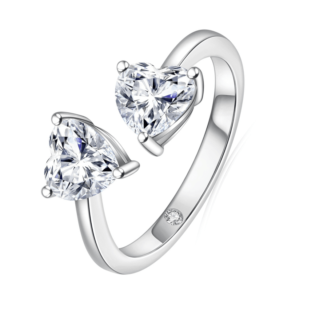 Anel Romeu e Julieta Moissanite Moissanite - Momi Jewel