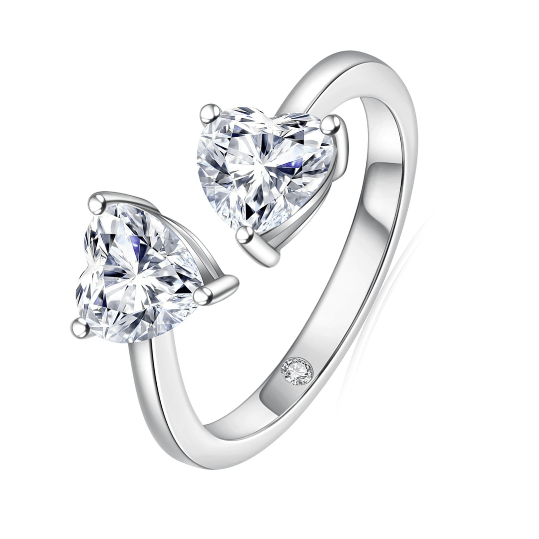 Anel Romeu e Julieta Moissanite Moissanite - Momi Jewel