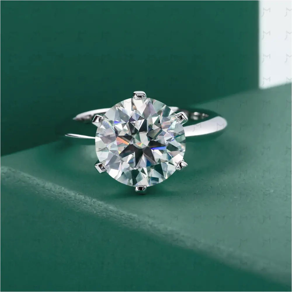Anel Solitário Moissanite Anel Solitário